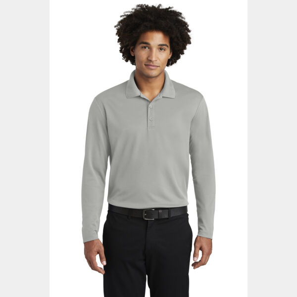 PosiCharge ® RacerMesh ® Long Sleeve Polo Thumbnail