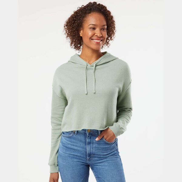 Women’s Lightweight Crop Hooded Sweatshirt Thumbnail