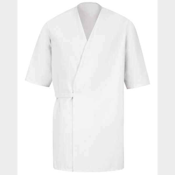 Men's Collarless Poplin Butcher Wrap Thumbnail