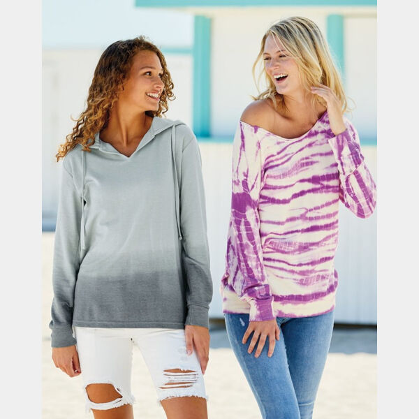 Women's French Terry Ombré Hooded Sweatshirt Thumbnail