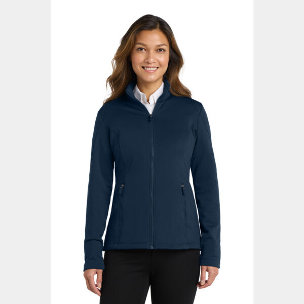 Women's Grid Fleece Jacket Thumbnail