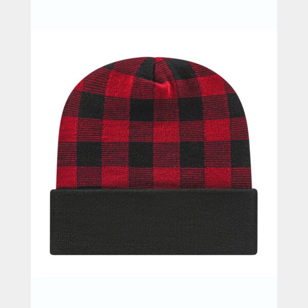 USA-Made Plaid Beanie Thumbnail
