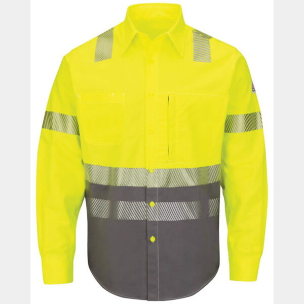 Men's Tall Hi-Visibility Color Block Uniform Shirt - EXCEL FR® ComforTouch® - 7 oz. Thumbnail