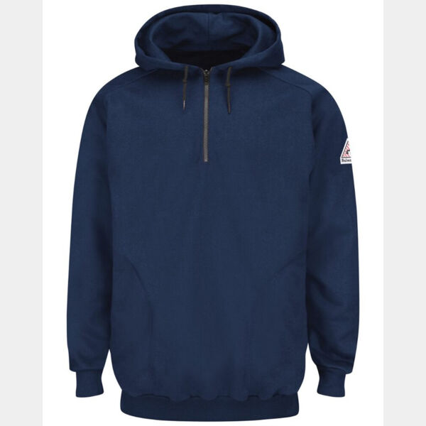 Men's Tall Flame Resistant Quarter-Zip Hooded Sweatshirt Thumbnail