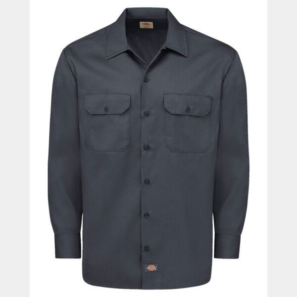 Men's Tall Long Sleeve Work Shirt Thumbnail