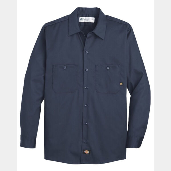 Men's Industrial Cotton Long Sleeve Work Shirt Thumbnail