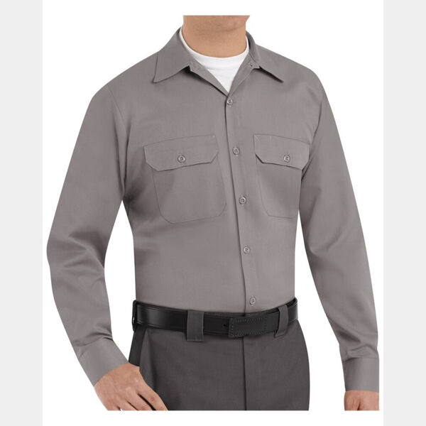 Men's Tall Utility Long Sleeve Work Shirt Thumbnail