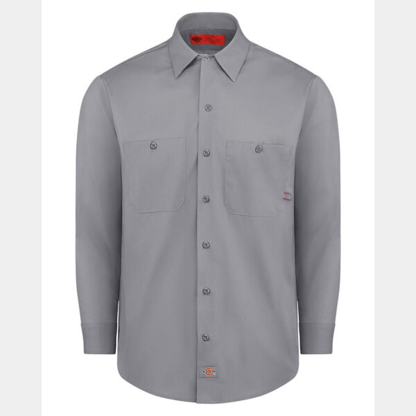 Men's Tall Industrial Long Sleeve Work Shirt Thumbnail