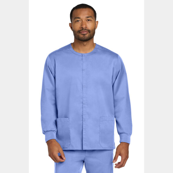 Unisex WorkFlex Snap Front Scrub Jacket Thumbnail