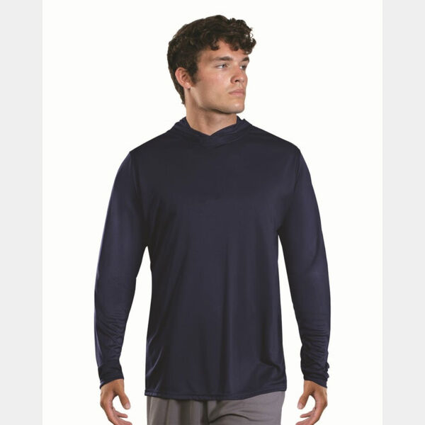 Men's Momentum Hooded Long Sleeve T-Shirt Thumbnail