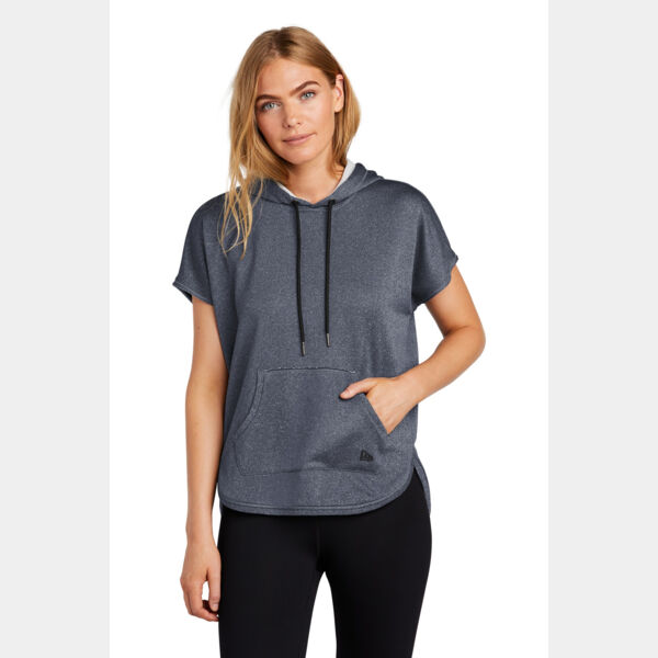 Ladies Performance Terry Short Sleeve Hoodie Thumbnail