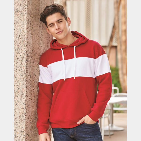 Varsity Fleece Colorblocked Hooded Sweatshirt Thumbnail