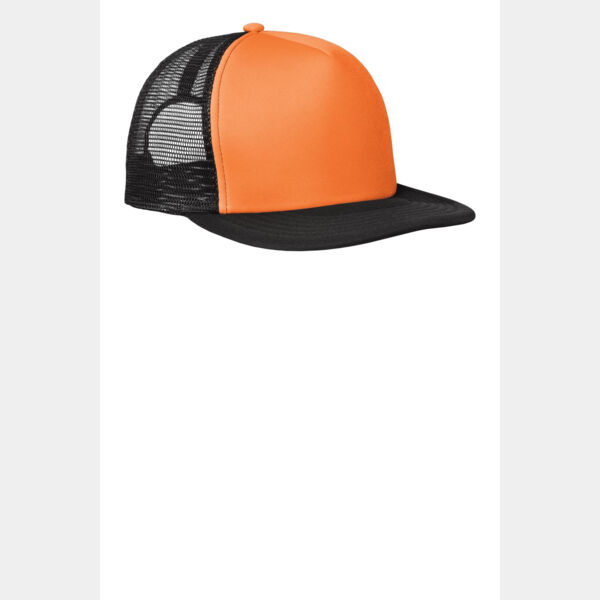 Flat Bill Snapback Trucker Cap Thumbnail