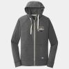 Sueded Cotton Blend Full Zip Hoodie Thumbnail