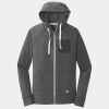 Sueded Cotton Blend Full Zip Hoodie Thumbnail